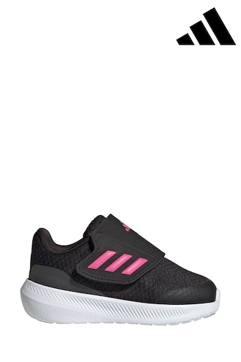 adidas Black Infant  Runfalcon 3.0 Sport Running Hook-and-Loop Trainers (U74729) | £25