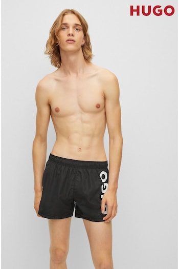 Hugo Black Abas Swim Shorts (U74878) | £59