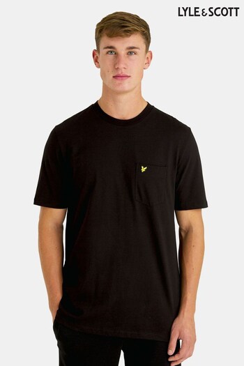 Lyle & Scott Relaxed Pocket Black T-Shirt (U74884) | £30