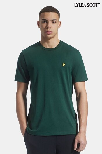Lyle & Scott Green Plain T-Shirt (U74901) | £30