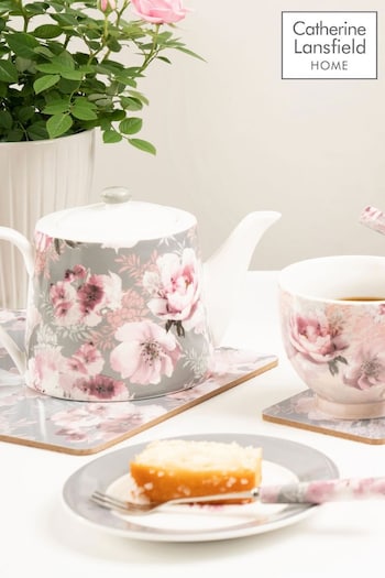Catherine Lansfield Dramatic Floral Teapot 1L (U75014) | £35