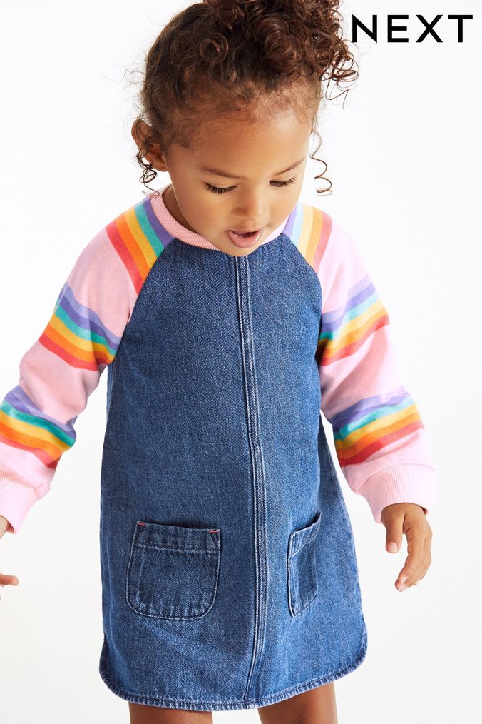 Next baby shop denim dress