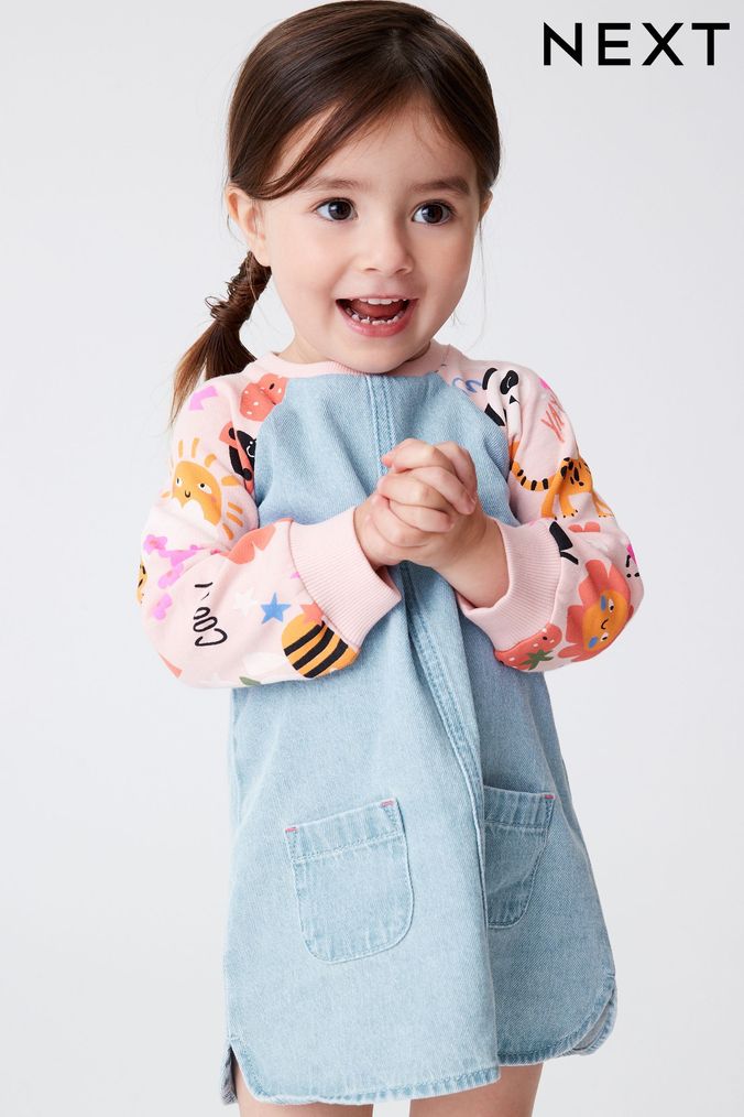 Next denim 2025 dress baby