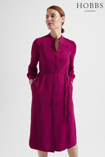 Hobbs Pink Bletchley Dress (U75171) | £149