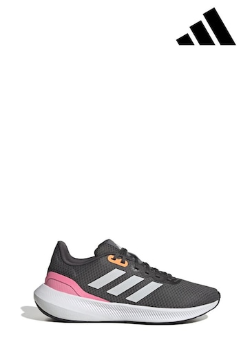 adidas toes Grey Performance Running Runfalcon 3 Trainers (U75379) | £50