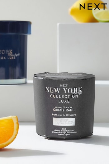 Moonlight Amber & Jasmine Collection Luxe New York Candle Refill Scented Candle (U75558) | £6