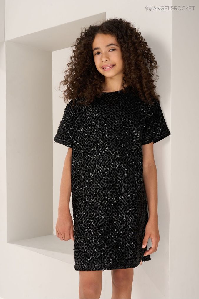 Next girls 2024 black dress