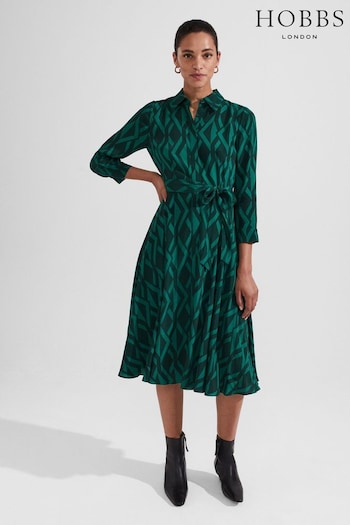 Hobbs Green Lainey Dress (U75848) | £149