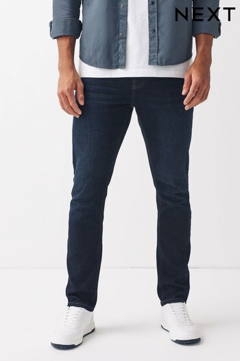 Dark Ink Blue Slim Vintage Stretch Regular Fit Jeans (U76158) | £30