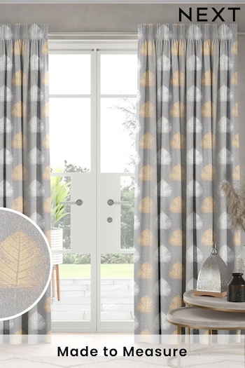 Graphite Niven Made To Measure Curtains (U76161) | £109
