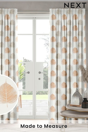 Terracotta Niven Made To Measure Curtains (U76162) | £109
