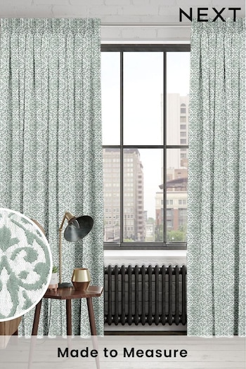 Sage Renna Made To Measure Curtains (U76174) | £100