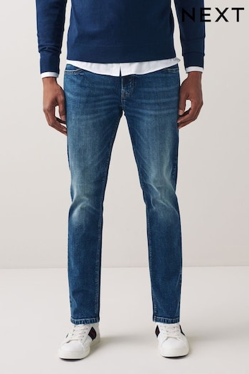 Blue Wash Slim Classic Stretch fine Jeans (U76212) | £28