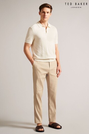 Ted Baker Kimmel Linen Blend Half Elasticated Trousers (U76289) | £100
