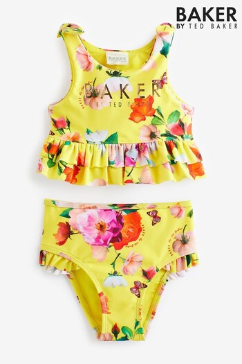 Baker by Ted Baker Yellow Floral Bikini (U76690) | £26 - £28
