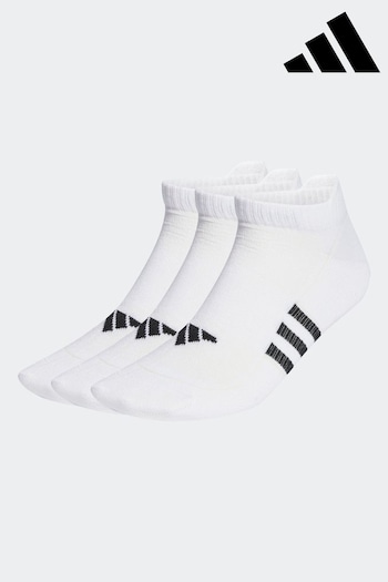 out White Performance Light Low Socks 3 Pairs (U76875) | £12