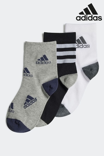 Stripe Black Graphic Socks 3 Pairs (U76947) | £10