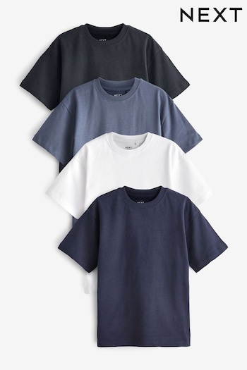 Blues Relaxed Fit T-Shirts Stripe 4 Pack (3-16yrs) (U77144) | £20 - £26
