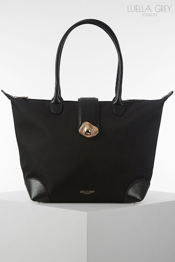 Luella Grey Lara Laptop Black Tote (U77188) | £110