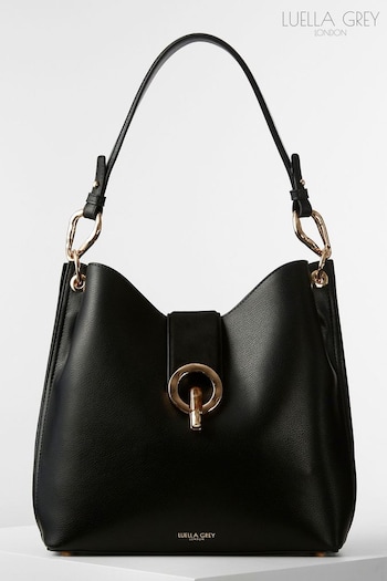 Luella Grey Lottie Black Hobo Bag (U77203) | £120