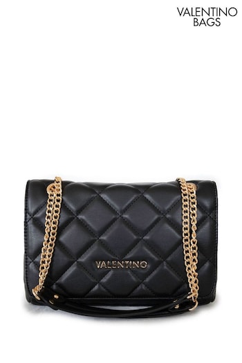 Valentino Bags Black Ocarina Quilted Shoulder Cross-Body Bag (U77352) | £115