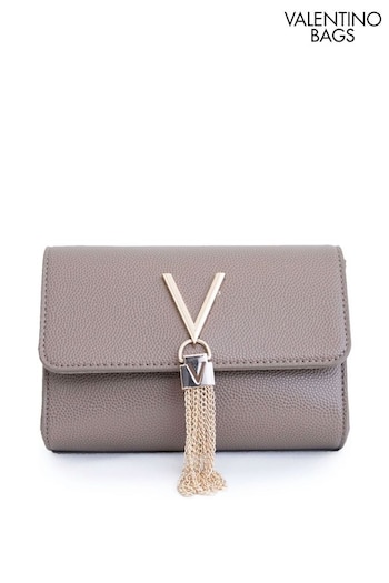 Valentino Bags Gold Divina Cross-Body Chain Tassel Bag (U77368) | £75