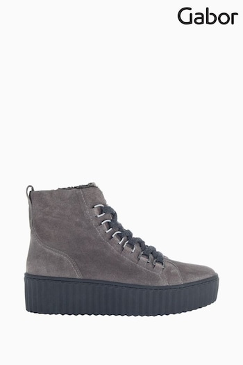 Gabor Grey Direct Wallaby Suede Ankle Boots (U77558) | £120