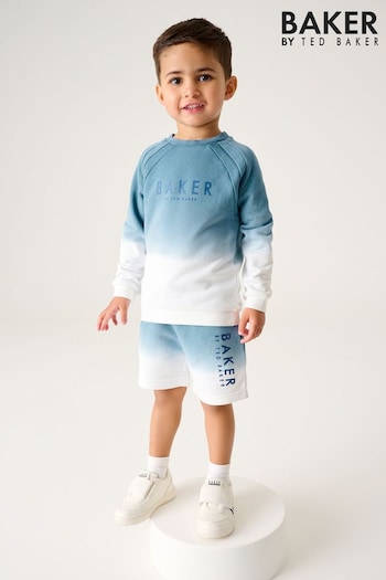 Baker by Ted Baker Blue Ombre Sweatshirt and Shorts Set (U77641) | £30 - £35
