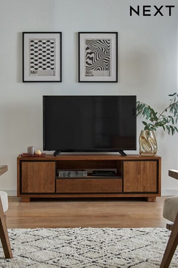 Dark Colton Mango Wood Up to 60 inch TV Unit (U77834) | £390