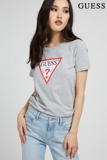 Guess Grey Short Sleeve Crew Neck Original T-Shirt (U77838) | £30