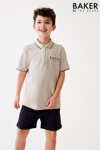 Baker by Ted Baker Textured Polo Shirt (U77875) | £20 - £26
