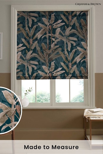 Graham & Brown Teal Blue Borneo Made to Measure Blinds (U78173) | £99