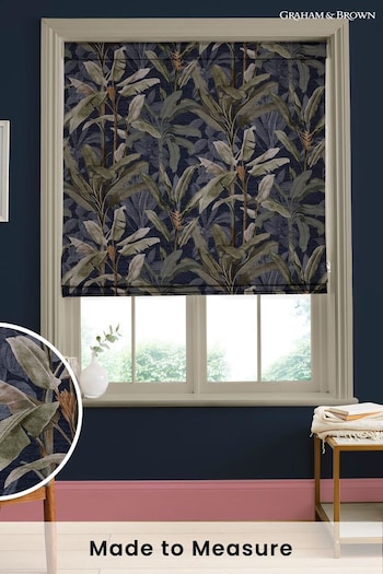 Graham & Brown Midnight Blue Borneo Made to Measure Blinds (U78182) | £99