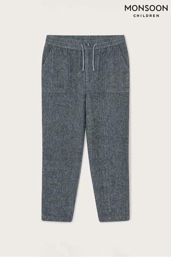 Monsoon Grey Herringbone Trousers (U78281) | £26 - £30
