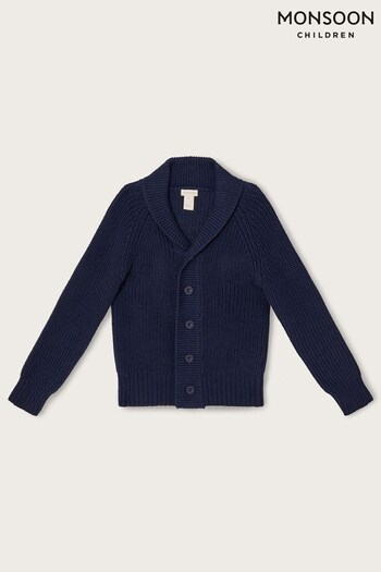 Monsoon Navy Shawl Collar Cardigan (U78282) | £28 - £34