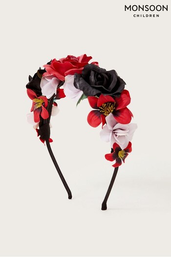 Monsoon Coco Halloween Roses Headband (U78305) | £12