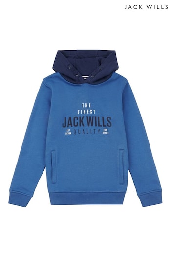 Jack Wills Blue Finest Quality Hoodie (U78506) | £45 - £60