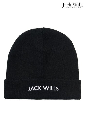 Jack Wills Black Beanie (U78509) | £15