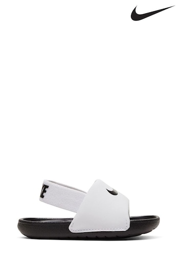 Nike White Kawa status/Toddler Sliders (U78696) | £22
