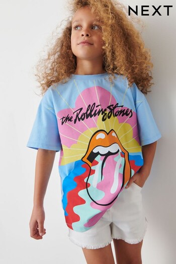 Blue Rainbow Rolling Stones Oversized T-Shirt (3-16yrs) (U78704) | £14 - £19