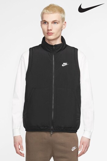 Nike Black Club Fleece Insulated Vest Jacket (U78778) | £73