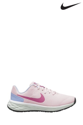 Nike Pink/Lilac Revolution 6 Youth Trainers (U78835) | £40
