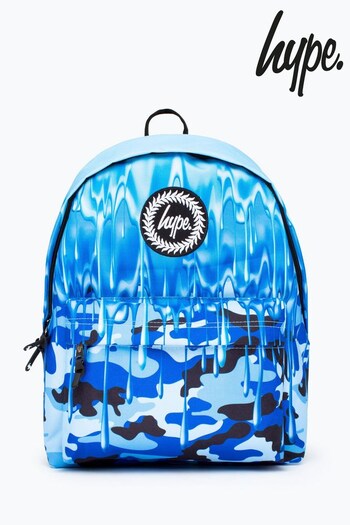 Hype. Blue Camo Slime Drips Backpack (U78958) | £30