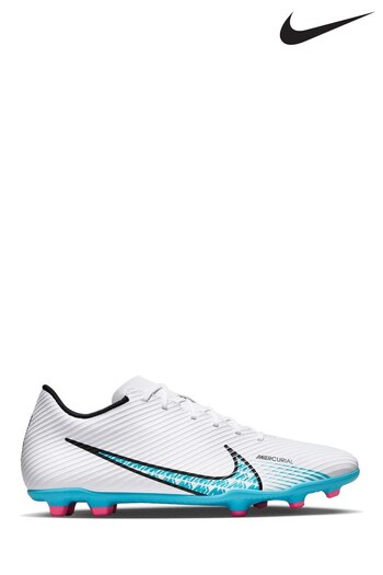Nike White/Black Mercurial Vapour 15 Club Firm Ground Football Boots (U79002) | £55