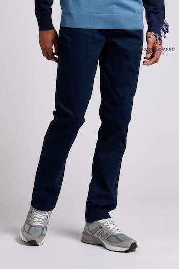 U.S. Polo Assn. Grey Brushed Twill Trousers (U79094) | £55