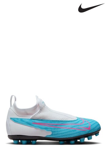 Nike Blue Jr. Phantom Academy Artificial Ground Football Boots (U79279) | £70