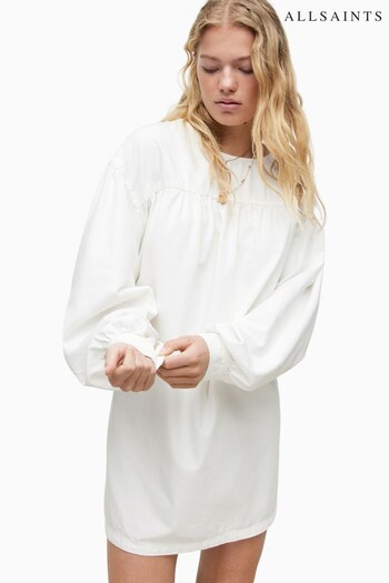 AllSaints Harlow White Denim Dress (U79848) | £99