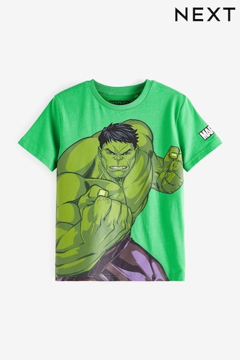 Hulk Green Marvel Superhero Short Sleeve T-Shirt (3-16yrs) (U79985) | £11 - £14