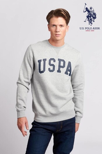 U.S. Shirt Polo Assn. Mens USPA Arch BB Graphic Sweatshirt (U80374) | £50