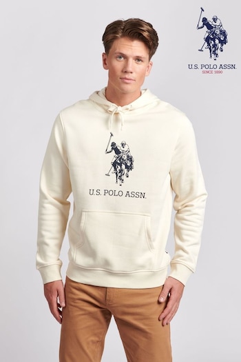 U.S. Polo Assn. Mens Marshmallow Rider OH Hoodie (U80425) | £60